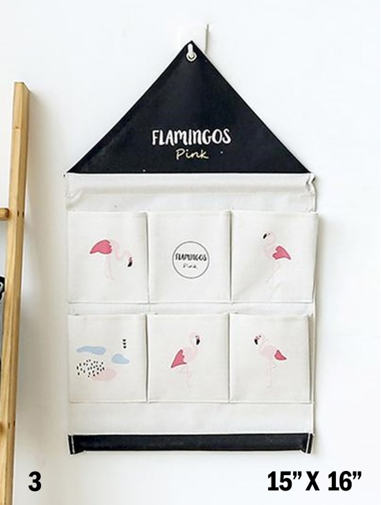 Flamingo 6 Pocket Organizer Storage Rack